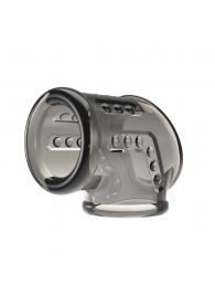 Дымчатая насадка на пенис и мошонку - Baile - в Иваново купить с доставкой