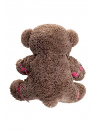 Бондажный набор: бурый мишка с розовыми оковами и наручниками - Pecado - купить с доставкой в Иваново