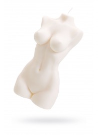 Белая интерьерная свеча в форме женского торса - 850 гр. - Pecado - купить с доставкой в Иваново