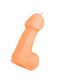 Оранжевая свеча в форме пениса - 47 гр. - Pecado - купить с доставкой в Иваново