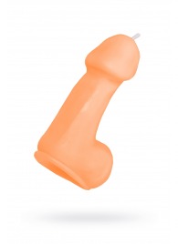 Оранжевая свеча в форме пениса - 47 гр. - Pecado - купить с доставкой в Иваново