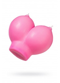 Розовая свеча «Сиськи» - 150 гр. - Pecado - купить с доставкой в Иваново