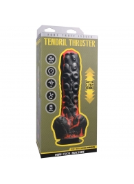 Черно-красная мини-машина на присоске Tendril Thruster - 21,6 см. - Doc Johnson - купить с доставкой в Иваново