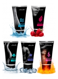 Набор из 5 лубрикантов JUJU (увлажняющий, Hot+, Long, Anal, малина) - JuJu - купить с доставкой в Иваново