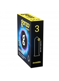 Супертонкие презервативы Ganzo Invisible - 3 шт. - Ganzo - купить с доставкой в Иваново