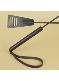 Черный кожаный стек «Сириус» - 60 см. - Sitabella - купить с доставкой в Иваново