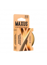 Точечные презервативы MAXUS 2000 Amazing Dots с железным кейсом - 3 шт. - Maxus - купить с доставкой в Иваново