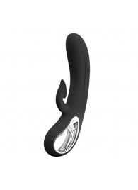 Черный вибратор-кролик Romance Massage - 24 см. - Baile купить в Иваново с доставкой в Orgasmix.ru Черный вибратор-кролик Romance Massage - 24 см. - Baile