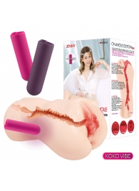 Мастурбатор-вагина с вибрацией Jenny Onahole edition 005 - KOKOS - в Иваново купить с доставкой Мастурбатор-вагина с вибрацией Jenny Onahole edition 005 - KOKOS - в Иваново купить с доставкой