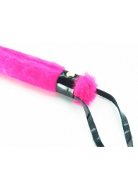 Нежная плеть с розовым мехом BDSM Light - 43 см. - БДСМ Арсенал - купить с доставкой в Иваново