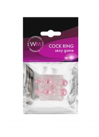 Прозрачная насадка на пенис с цветными шариками - Erowoman-Eroman - в Иваново купить с доставкой