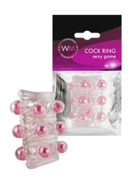 Прозрачная сквозная насадка на пенис с цветными шариками - Erowoman-Eroman - в Иваново купить с доставкой