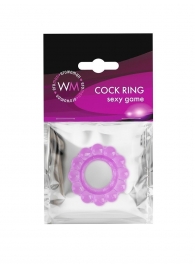 Лиловое эрекционное кольцо с 2 рядами стимулирующих шариков - Erowoman-Eroman - в Иваново купить с доставкой