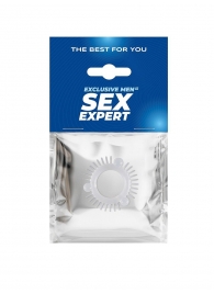 Эластичное эрекционное кольцо с 3 шариками и шипами - Sex Expert - в Иваново купить с доставкой