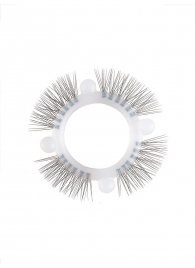 Эластичное кольцо с «ресничками» и 4 шариками - Sextaz - в Иваново купить с доставкой