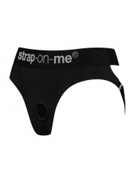 Черные трусики для насадок Heroine Lingerie Harness - size XL - Strap-on-me - купить с доставкой в Иваново