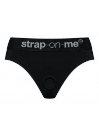 Черные трусики для насадок Heroine Lingerie Harness - size XL - Strap-on-me - купить с доставкой в Иваново