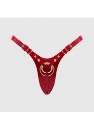 Красный пояс для фиксации насадок Strap-On-Me Leatherette Harness Fabulous - Strap-on-me - купить с доставкой в Иваново