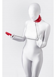 Красный ошейник с подкладкой из меха - ToyFa - купить с доставкой в Иваново