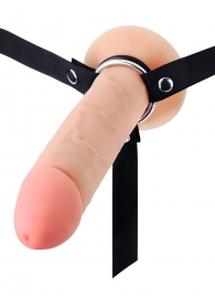 Мужской полый страпон на регулируемых ремешках - 22 см. - Sex Expert - купить с доставкой в Иваново