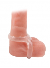 Прозрачное двойное эрекционное кольцо - Sex Expert - в Иваново купить с доставкой