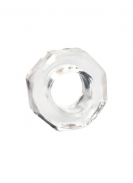 Прозрачное эрекционное кольцо в форме гайки - Sex Expert - в Иваново купить с доставкой