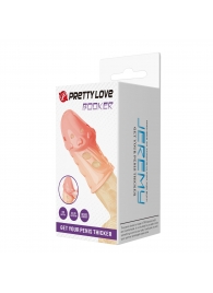 Телесная насадка на пенис Booker - 8 см. - Baile - в Иваново купить с доставкой