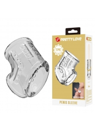 Прозрачная насадка на пенис и мошонку - Baile - в Иваново купить с доставкой