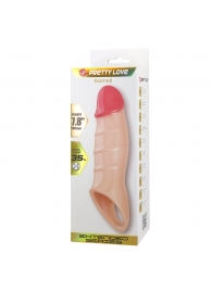 Телесная удлиняющая насадка на пенис Darnel - Baile - в Иваново купить с доставкой