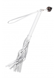 Белая кожаная плеть - 50 см. - Pecado - купить с доставкой в Иваново