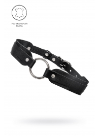 Черный кожаный чокер-ошейник со скруглёнными углами - Pecado - купить с доставкой в Иваново