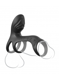 Черная насадка на пенис Ultimate Couples Cage Pro - Pipedream - в Иваново купить с доставкой