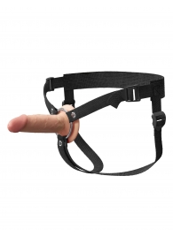 Телесный пустотелый фаллопротез 5’’ Hollow Silicone Strap-On - 14 см. - Pipedream - купить с доставкой в Иваново