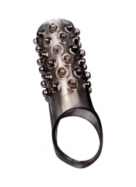 Дымчатая насадка на пенис с выпуклостями - 12 см. - Sex Expert - в Иваново купить с доставкой