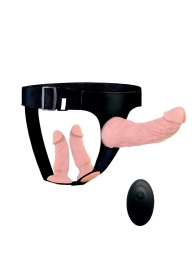 Женский страпон с 3 насадками и вибрацией - Erowoman-Eroman - купить с доставкой в Иваново