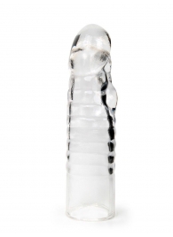 Прозрачная закрытая насадка на член - 15 см. - Sex Expert - в Иваново купить с доставкой