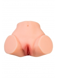 Телесный реалистичный мастурбатор-полуторс с 2 любовными входами - No Name - в Иваново купить с доставкой
