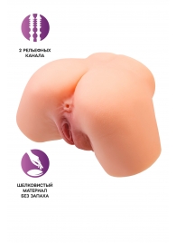 Телесный реалистичный мастурбатор-полуторс с 2 любовными входами - No Name - в Иваново купить с доставкой