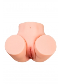 Телесный мастурбатор в форме попки с 2 любовными входами - No Name - в Иваново купить с доставкой