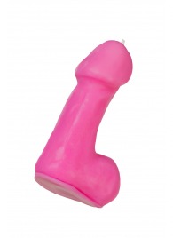 Розовая свеча в форме пениса - 47 гр. - Pecado - купить с доставкой в Иваново