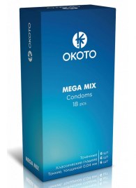 Презервативы OKOTO Mega Mix - 18 шт. - Sitabella - купить с доставкой в Иваново