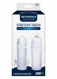 Набор из 2 прозрачных насадок на член Seductive Tickler Sleeves Set - NMC - в Иваново купить с доставкой