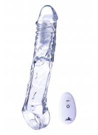 Прозрачная насадка-удлинитель Length Enhancer With Bullet с подхватом - 22,3 см. - NMC - в Иваново купить с доставкой