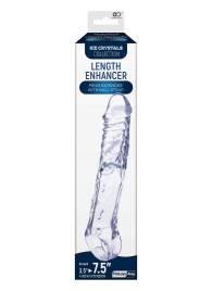 Прозрачная насадка-удлинитель Length Enhancer с подхватом - 22,3 см. - NMC - в Иваново купить с доставкой