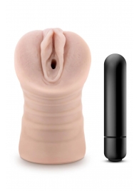 Телесный мастурбатор-вагина Ayumi с вибрацией - Blush Novelties - в Иваново купить с доставкой