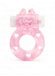 Розовое эрекционное виброкольцо в форме зайчика - 1137 - в Иваново купить с доставкой