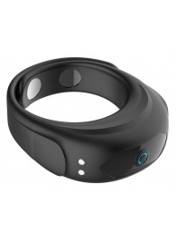 Черное эрекционное виброкольцо на ремешках - Boys of Toys - в Иваново купить с доставкой