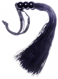 Черная силиконовая плетка - 25,4 см. - Boys of Toys - купить с доставкой в Иваново