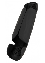 Черный вибромастурбатор с трехточечной стимуляцией Penis Trainer with 3 Point Stimulation - Orion - в Иваново купить с доставкой