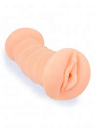Телесный двусторонний мастурбатор с вибропулей и эрекционными кольцами в комплекте - Sexy Girl - в Иваново купить с доставкой